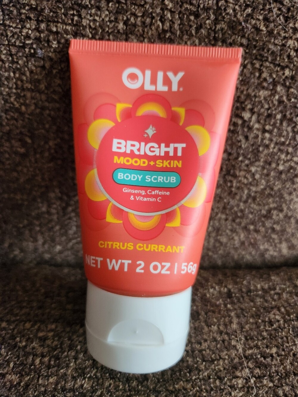 Olly Body Scrub Bright Mood + Skin Citrus Currant 2oz New